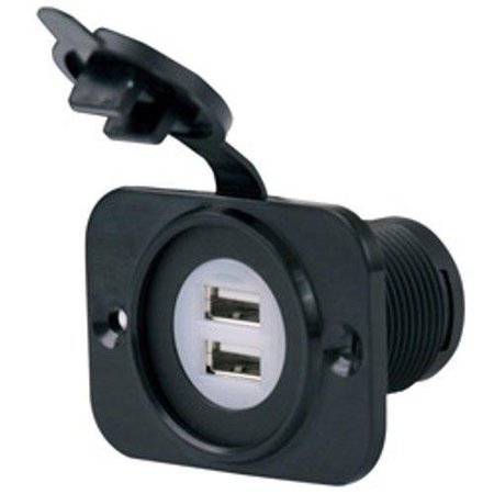 Ilc Replacement for Ezgo / Cushman / Textron PRO FIT 12 Volt Dual USB Port Charger Receptacle PRO FIT 12 VOLT DUAL USB PORT CHARGER RECEPTACLE